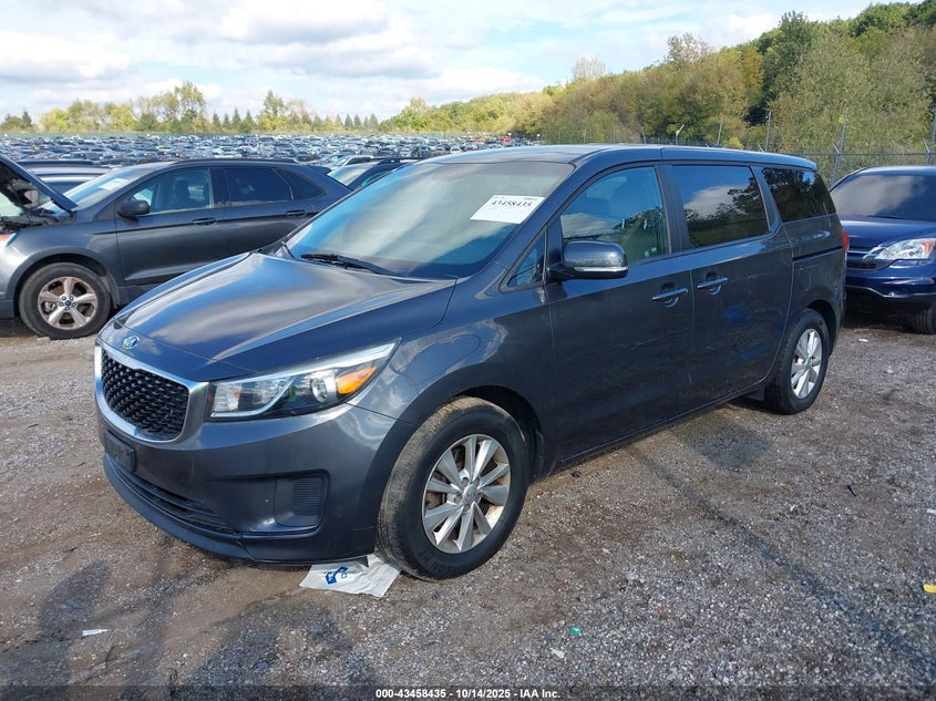VIN KNDMB5C18H6226180 2017 KIA SEDONA LX