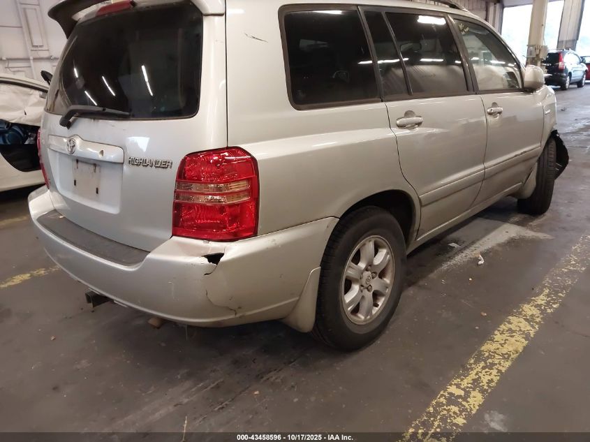 2003 Toyota Highlander Limited V6 VIN: JTEGF21A630118263 Lot: 43458596