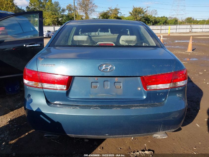 2006 Hyundai Sonata Gls V6/Lx V6 VIN: 5NPEU46F96H047214 Lot: 43458606
