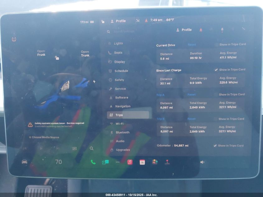 2022 Tesla Model Y Long Range Dual Motor All-Wheel Drive VIN: 7SAYGDEE7NF446216 Lot: 43458911