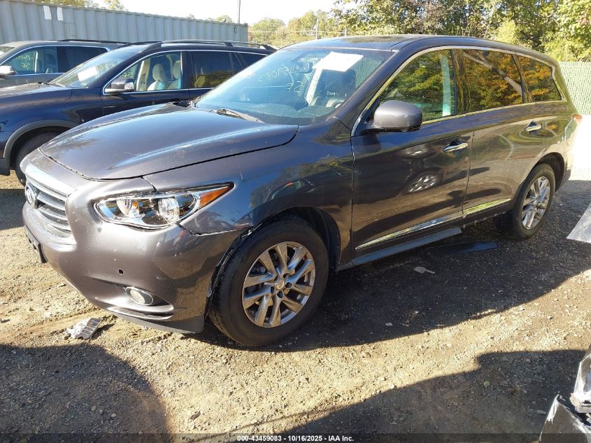 2013 Infiniti Jx35 grey suv gasoline 5N1AL0MNXDC345389 photo #3