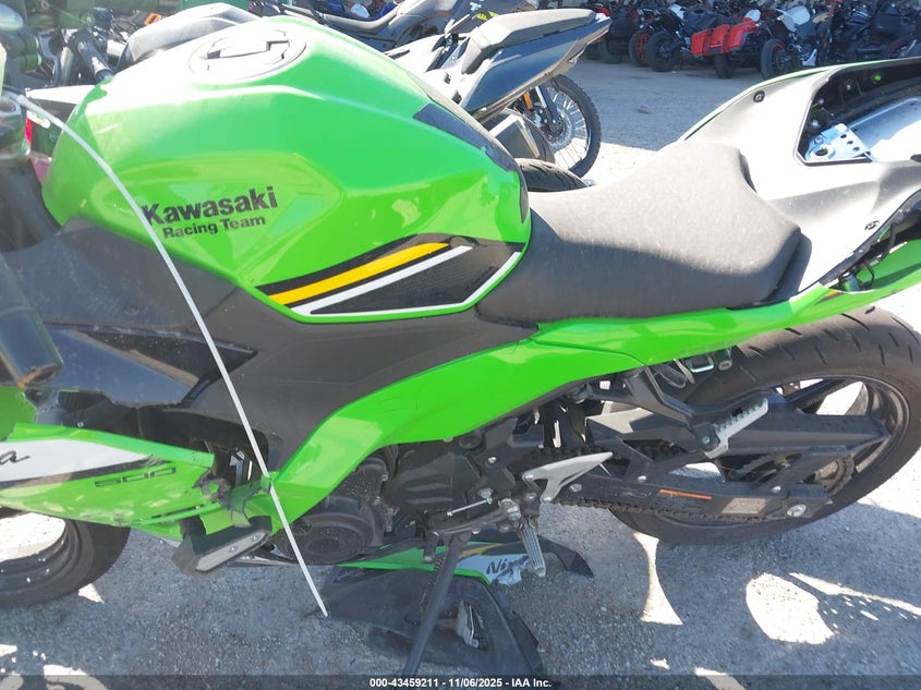 2025 Kawasaki Ex500 A/B VIN: ML5EXGJ16SDA55028 Lot: 43459211