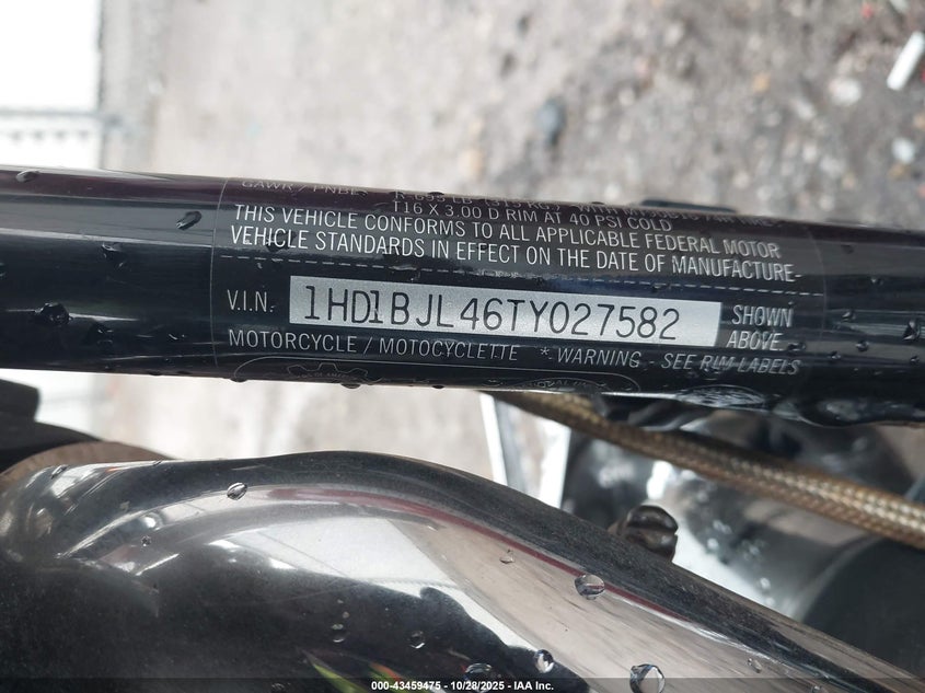 1996 Harley-Davidson Flstc VIN: 1HD1BJL46TY027582 Lot: 43459475