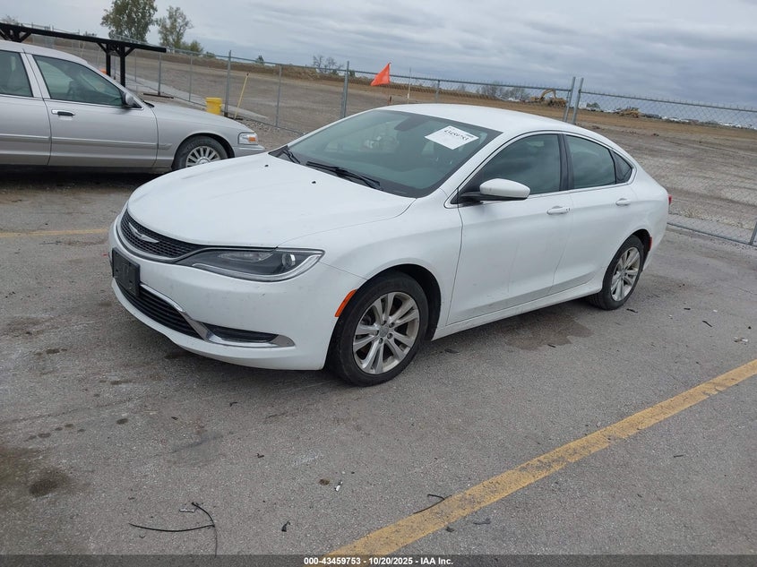 Vin: 1c3cccab2gn176863, lot: 43954634, chrysler 200 limited 20162