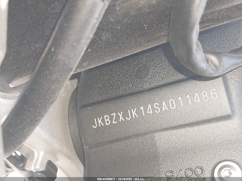 2025 Kawasaki Zx636 K VIN: JKBZXJK14SA011486 Lot: 43459817