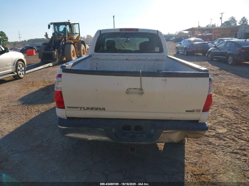 2005 Toyota Tundra Sr5 V8 VIN: 5TBET34185S486801 Lot: 43460169
