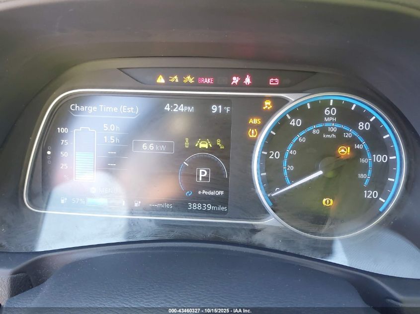 2021 Nissan Leaf Sv Plus 62 Kwh VIN: 1N4BZ1CV9MC554837 Lot: 43460327