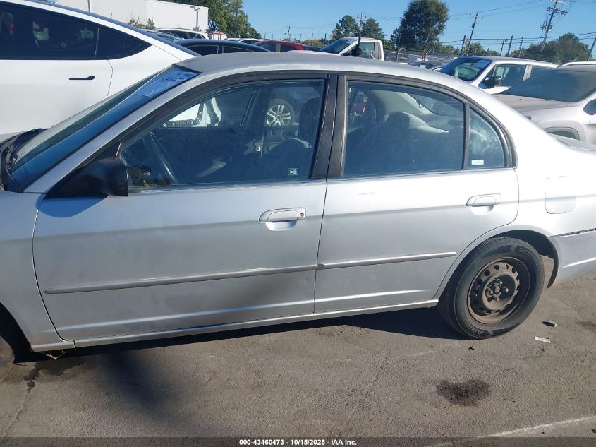 2002 Honda Civic Lx VIN: 2HGES16592H511134 Lot: 43460473