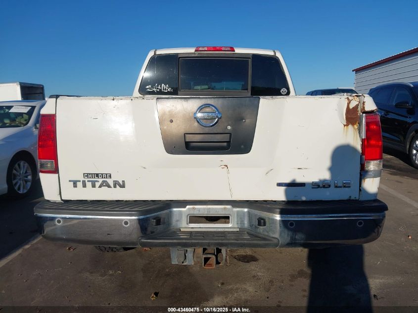 2009 Nissan Titan Le VIN: 1N6BA07D79N318614 Lot: 43460475