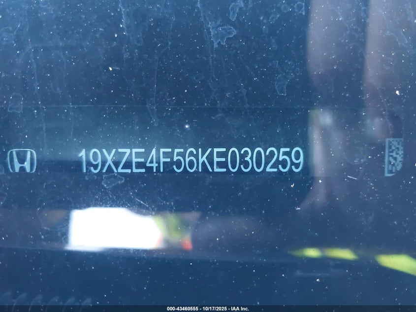 2019 HONDA INSIGHT EX 19XZE4F56KE030259