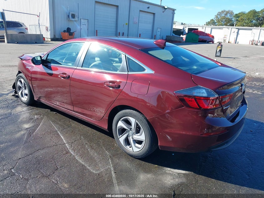 2019 HONDA INSIGHT EX 19XZE4F56KE030259