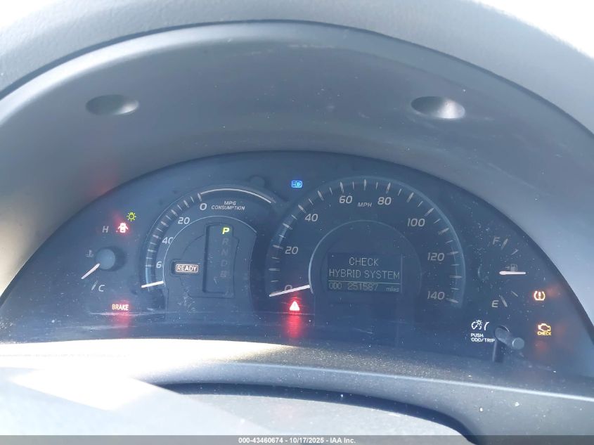 2009 Toyota Camry Hybrid VIN: 4T1BB46K39U100372 Lot: 43460674