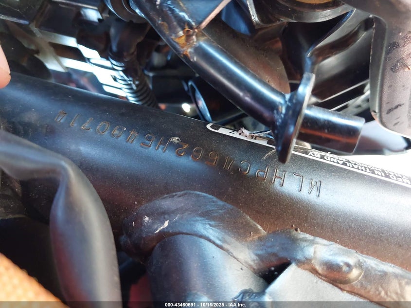 2017 Honda Cb500 F VIN: MLHPC4562H5400714 Lot: 43460691