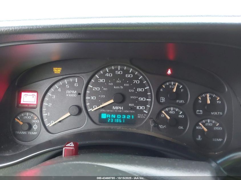 2002 GMC Sierra 1500Hd Sle VIN: 1GTGK13U82F247294 Lot: 43460785