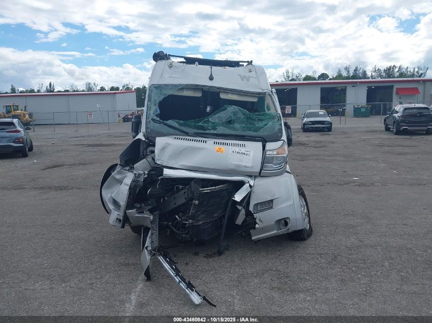 2022 Ram Promaster 3500 Cargo Van High Roof 159 Wb Ext VIN: 3C6MRVJGXNE129711 Lot: 43460842