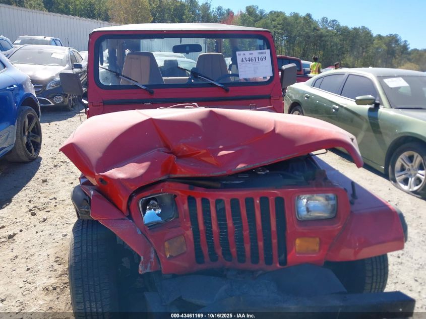 1995 Jeep Wrangler / Yj Se VIN: 1J4FY29SXSP288214 Lot: 43461169