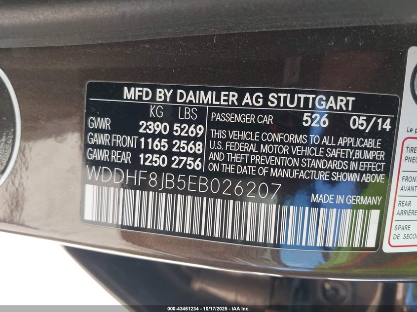 2014 MERCEDES-BENZ E 350 4MATIC WDDHF8JB5EB026207