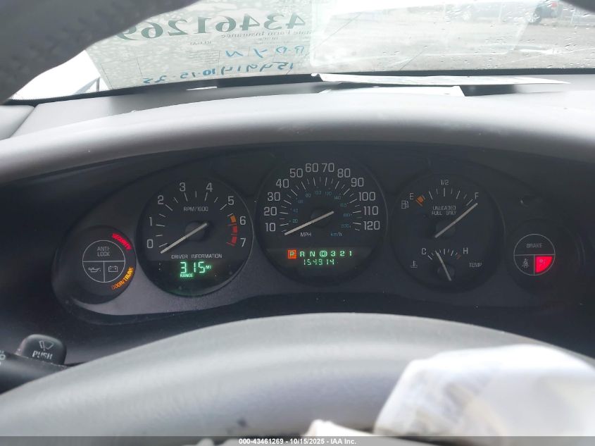 1998 Buick Regal Gs VIN: 2G4WF5214W1578865 Lot: 43461269