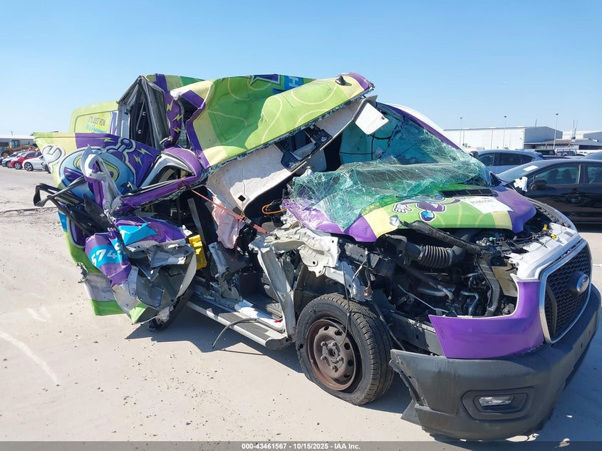 2021 Ford Transit-250 VIN: 1FTBR1Y85MKA92277 Lot: 43461567