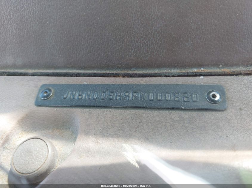 1985 Nissan 720 Cab Chassis VIN: JN6ND05H9FW000820 Lot: 43461652