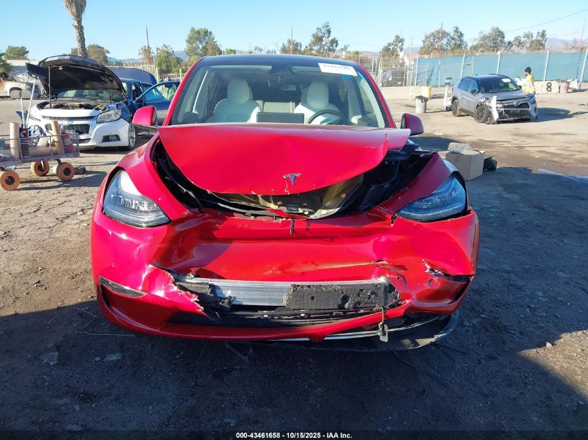 2020 Tesla Model Y Long Range Dual Motor All-Wheel Drive VIN: 5YJYGDEE8LF032825 Lot: 43461658