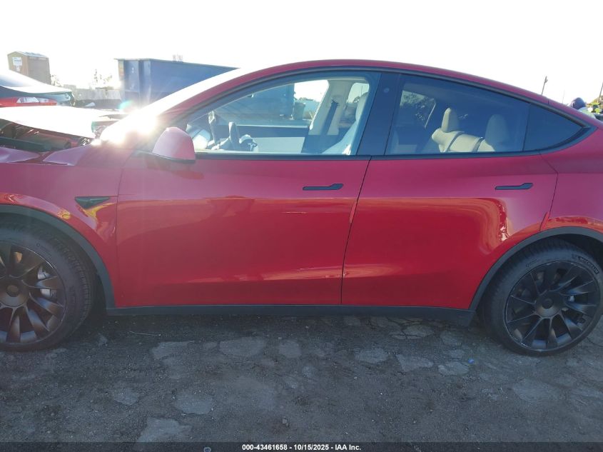 2020 Tesla Model Y Long Range Dual Motor All-Wheel Drive VIN: 5YJYGDEE8LF032825 Lot: 43461658