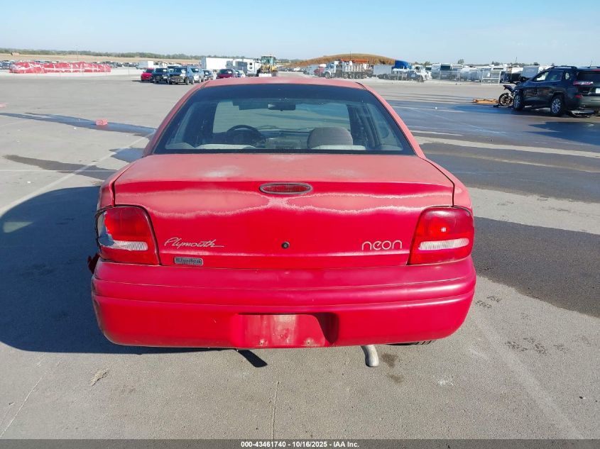 1998 Plymouth Neon Competition/Highline VIN: 1P3ES47C8WD630096 Lot: 43461740