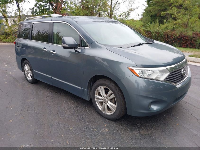 2011 Nissan Quest Sl green van gasoline JN8AE2KP7B9006165 photo #1