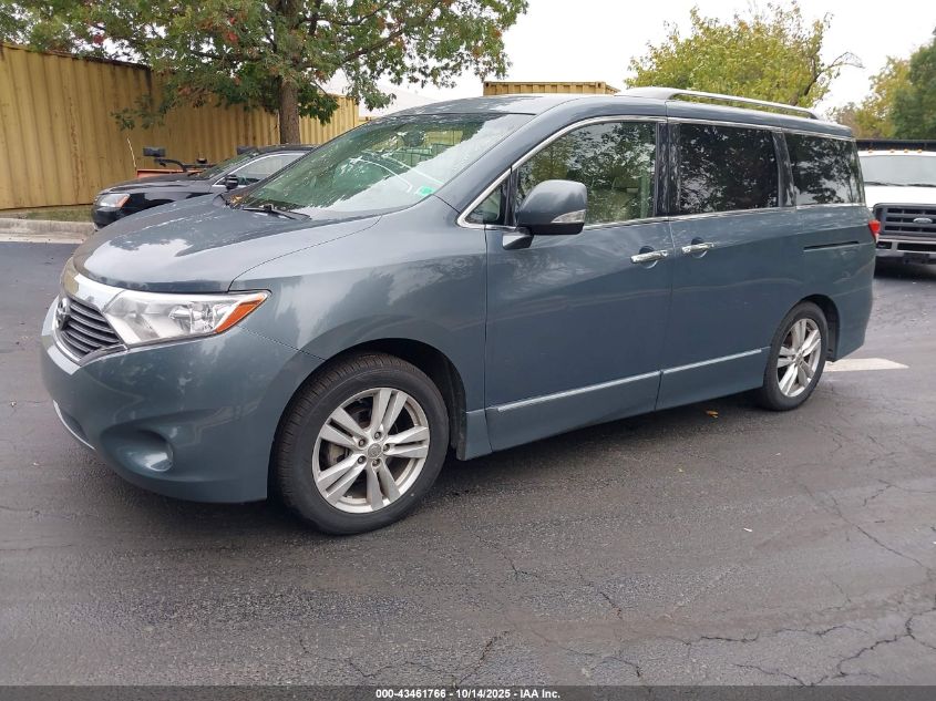 2011 Nissan Quest Sl green van gasoline JN8AE2KP7B9006165 photo #3