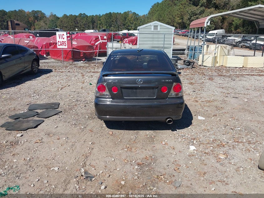 2001 Lexus Is 300 VIN: JTHBD182510031334 Lot: 43461997