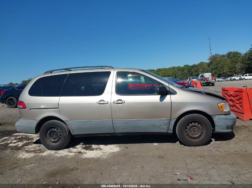 2003 Toyota Sienna Ce VIN: 4T3ZF19CX3U556017 Lot: 43462035