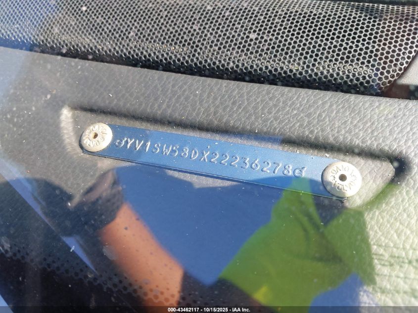 2002 Volvo V70 2.4T VIN: YV1SW58DX22236278 Lot: 43462117