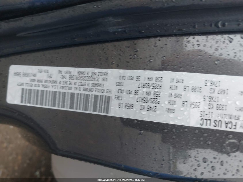 2016 DODGE GRAND CARAVAN SXT 2C4RDGCG2GR201508