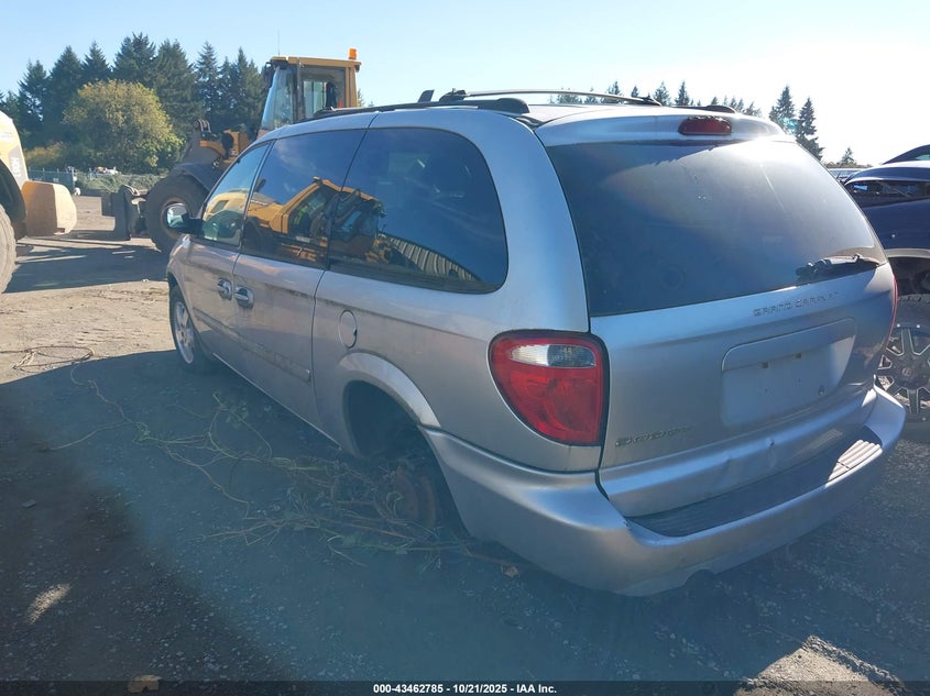 2005 Dodge Grand Caravan Sxt silver van gasoline 2D8GP44L65R112015 photo #4