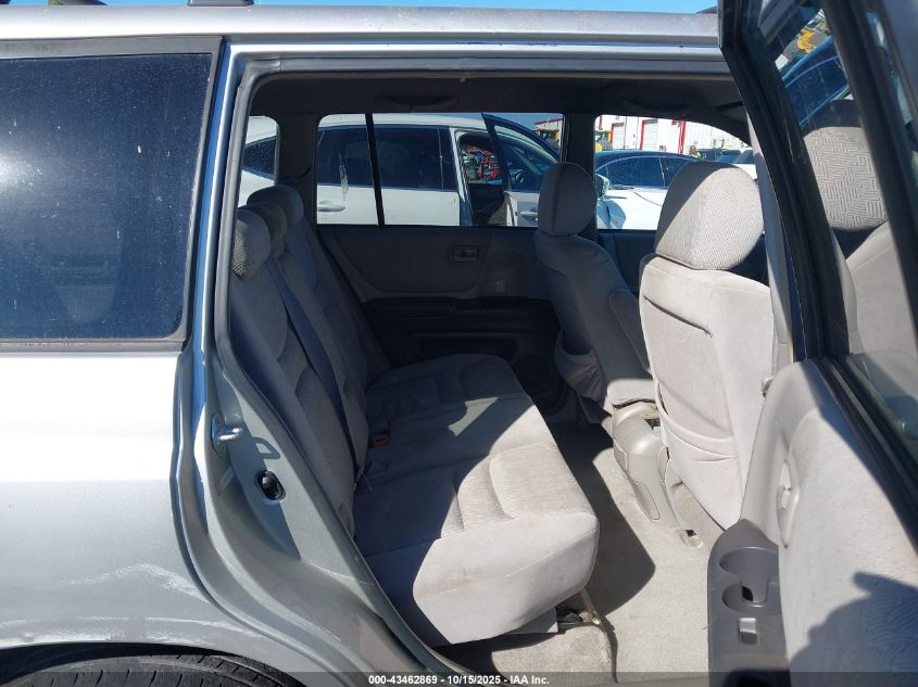 2002 Toyota Highlander V6 VIN: JTEGF21A620035902 Lot: 43462869