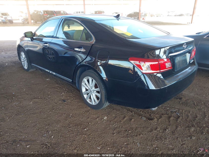 Vin: jthbk1eg6b2460610, lot: 43957906, lexus es 350 20113