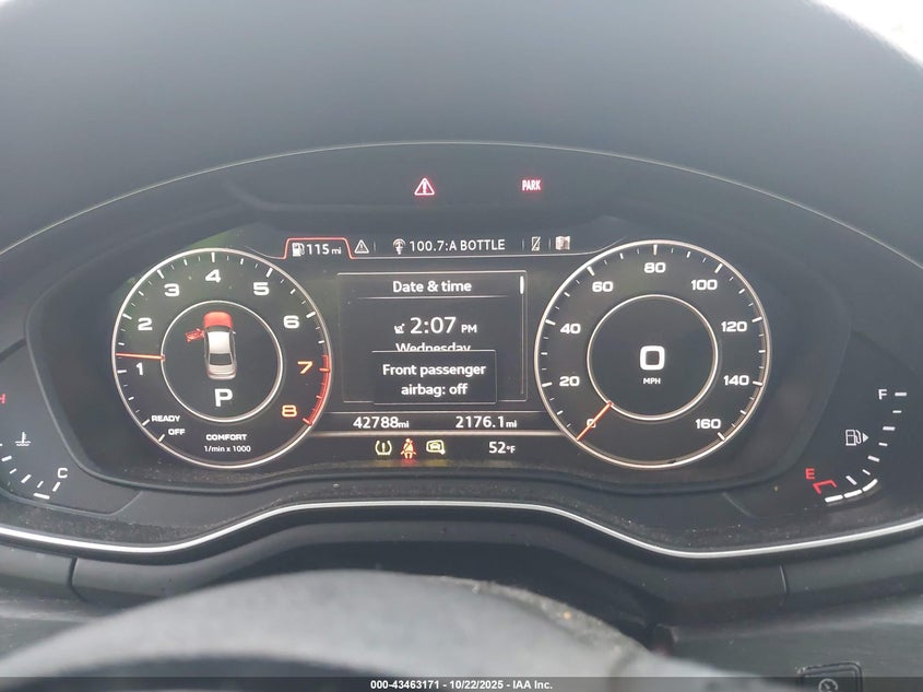 2019 Audi A4 2.0 45 Premium White Lot 111043463171 Vin WAUENAF44KN019595