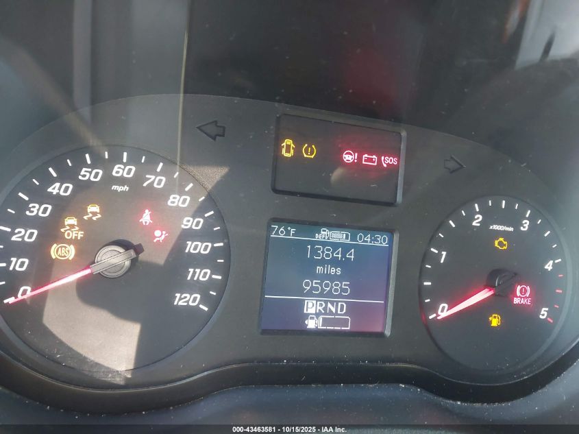 2019 Mercedes-Benz Sprinter 2500 Standard Roof V6 VIN: WD4PF0CD6KT016545 Lot: 43463581