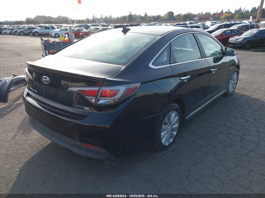2016 HYUNDAI SONATA HYBRID SE KMHE24L17GA024341