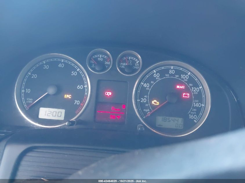 2002 Volkswagen Passat Gls VIN: WVWVD63B82E145464 Lot: 43464029