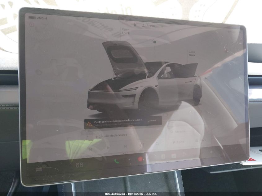 2026 Tesla Model Y Long Range Dual Motor All-Wheel Drive VIN: 7SAYGDED3TA473088 Lot: 43464253