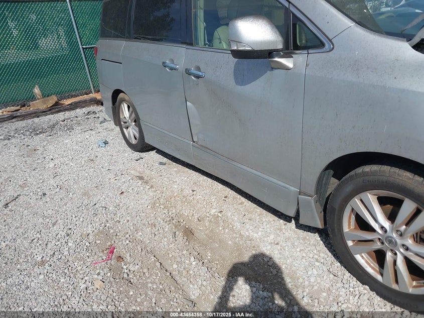 2012 Nissan Quest Sl VIN: JN8AE2KP9C9050797 Lot: 43464358