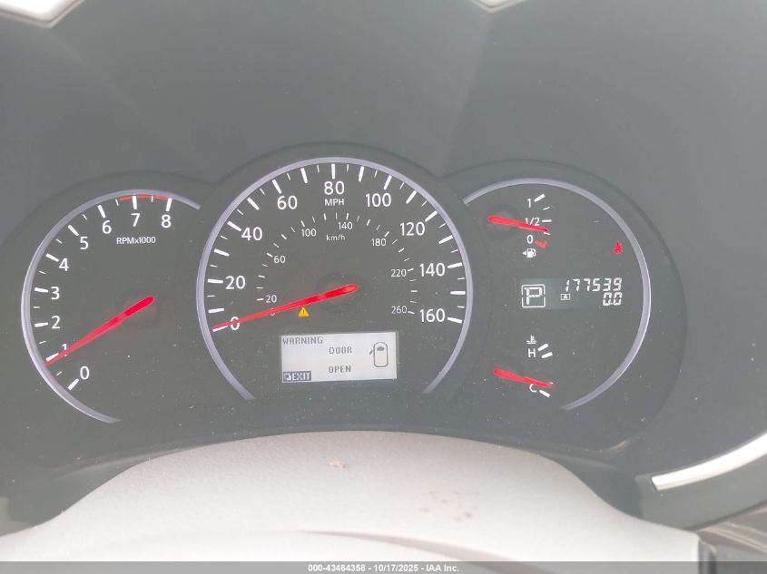 2012 Nissan Quest Sl VIN: JN8AE2KP9C9050797 Lot: 43464358