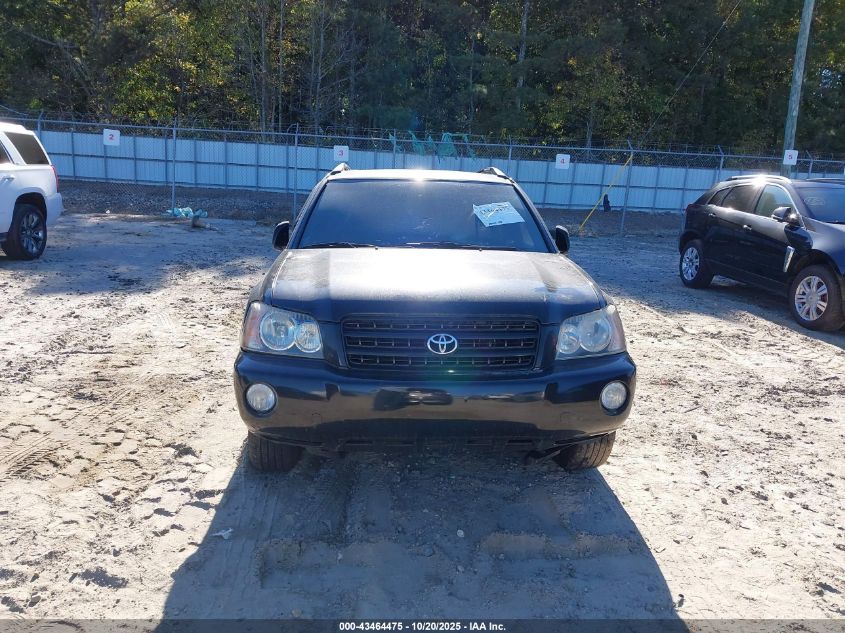2003 Toyota Highlander Limited V6 VIN: JTEHF21A930109478 Lot: 43464475
