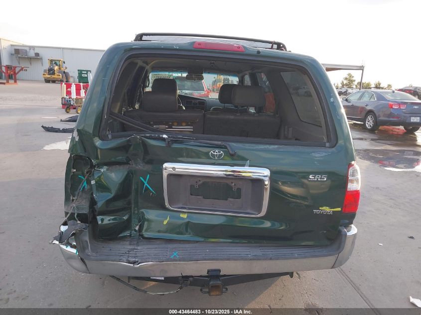 2002 Toyota 4Runner Sr5 V6 VIN: JT3GN86R720221591 Lot: 43464483