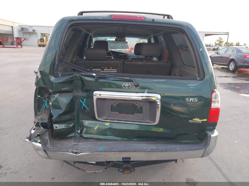 2002 Toyota 4Runner Sr5 V6 VIN: JT3GN86R720221591 Lot: 43464483