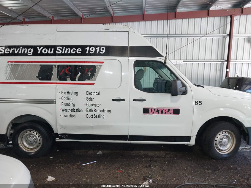 2014 Nissan Nv Cargo Nv2500 Hd S V6 VIN: 1N6BF0LX1EN107128 Lot: 43464899