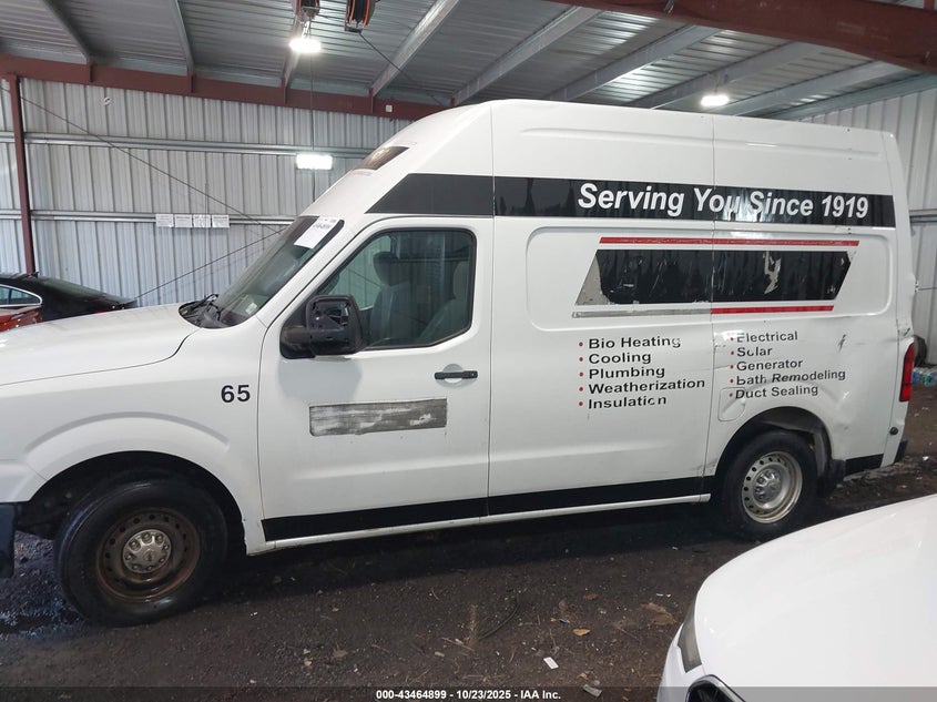 2014 Nissan Nv Cargo Nv2500 Hd S V6 VIN: 1N6BF0LX1EN107128 Lot: 43464899