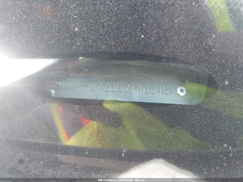 2008 Ford Fusion Se VIN: 3FAHP07Z08R146645 Lot: 43465211