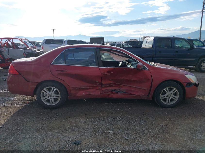 2007 Honda Accord 2.4 Ex VIN: 1HGCM567X7A185943 Lot: 43465224